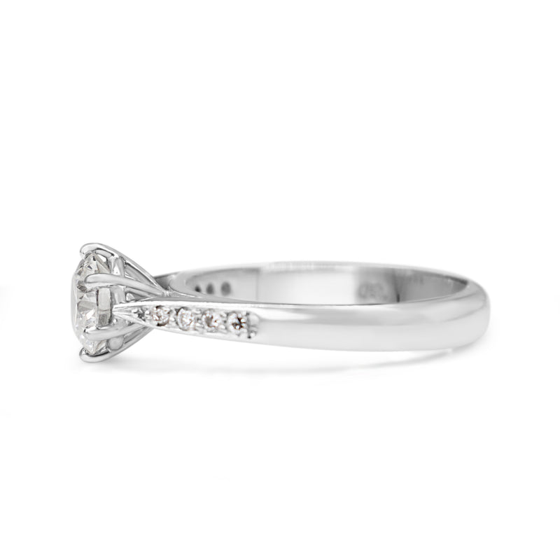 18ct White Gold Diamond Solitaire Ring