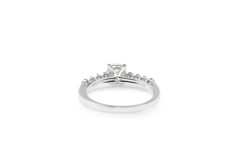 18ct White Gold Solitaire Diamond Ring