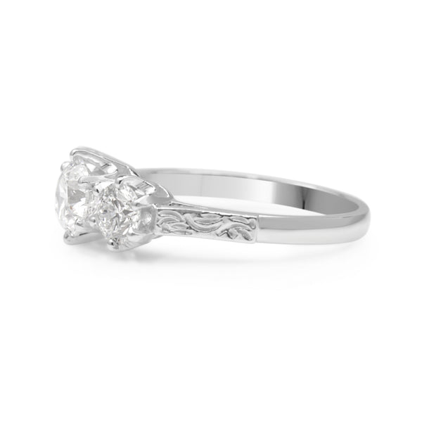 18ct White Gold 3 Stone Diamond Ring