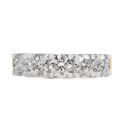 18ct Yellow and White Gold 2.10ct 5 Stone Diamond Ring