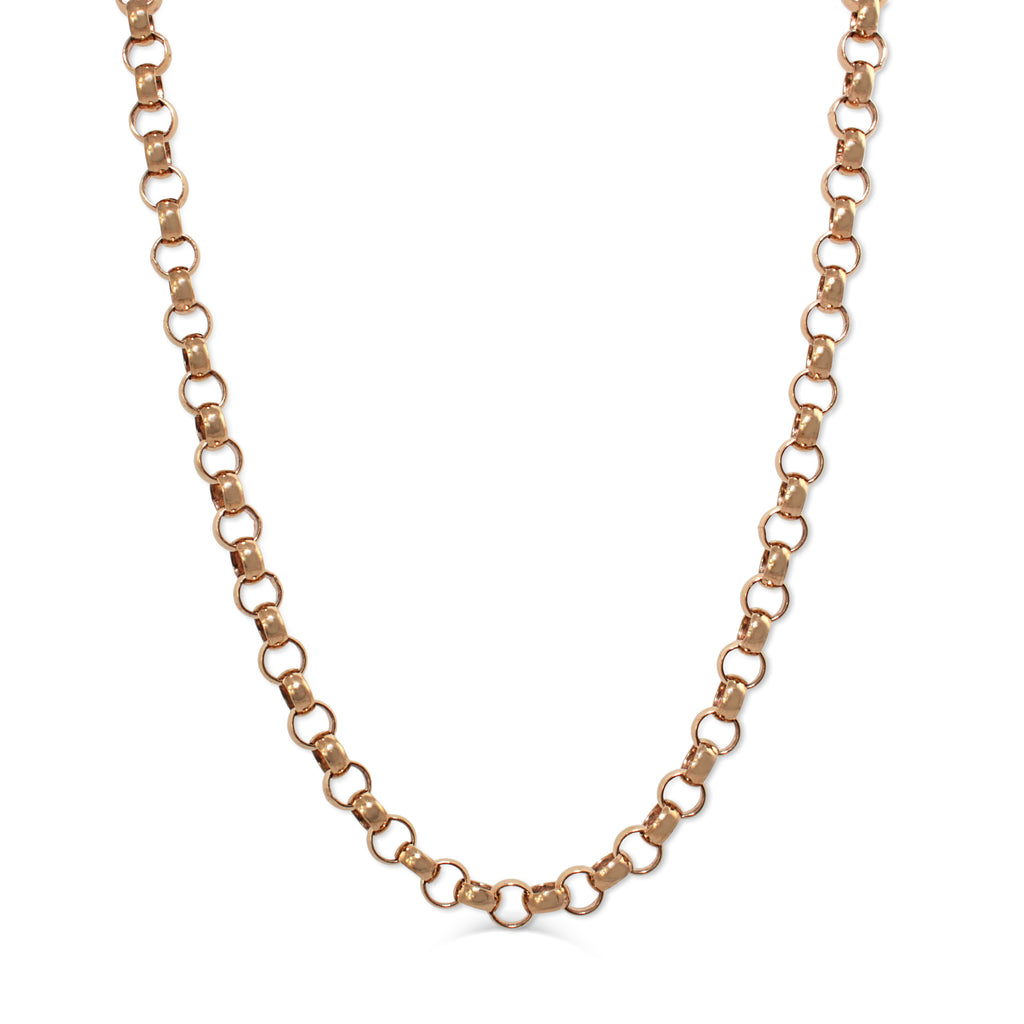 Antique 9ct Rose Gold Belcher Chain Necklace | RH Jewellers